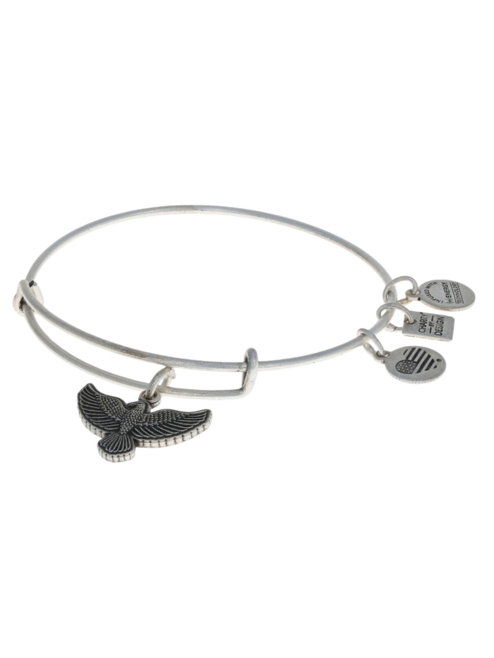 Alex and Ani Spirit of the Eagle Charm Bangle Bracelet - Silver